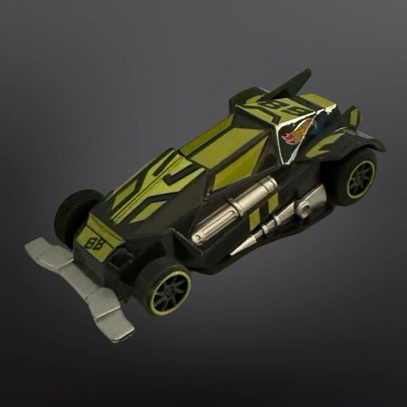 Hot Wheels Go for It Racetrack Green Black Slot Car Scale Speed 450MPH A14 - Picture 9 of 9